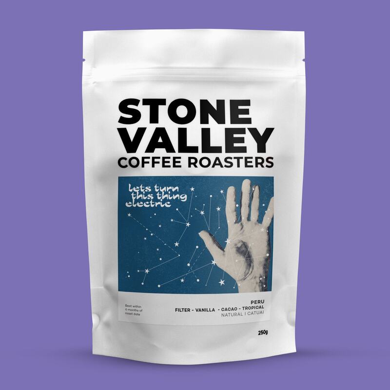Stone Valley 250g bag: Peru, Lets Turn This Thing Electric